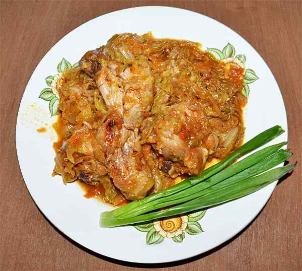 Капуста тушеная в мультиварке с курицей и овощами Капуста с курицей в мультиварке