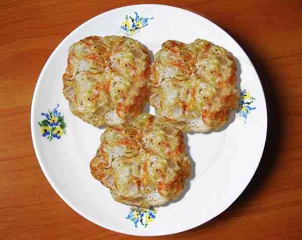 Куриные тефтели с овощами на пару