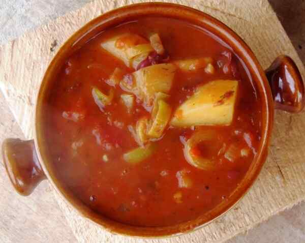 Быстрое овощное рагу с кабачками в мультиварке
