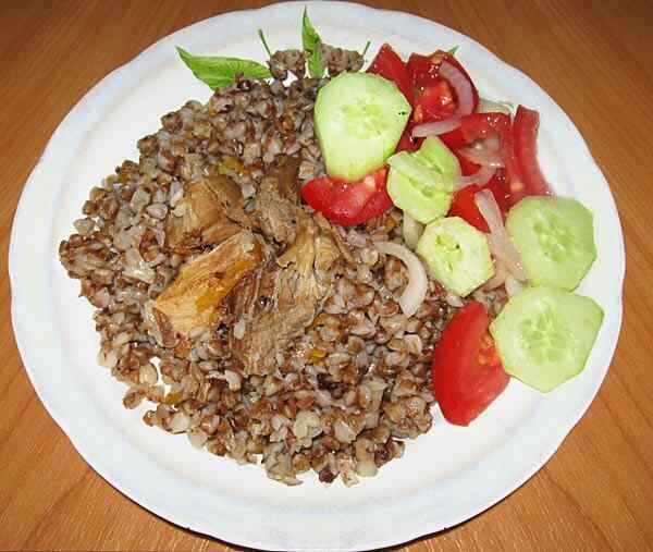 Гречка с мясом в мультиварке