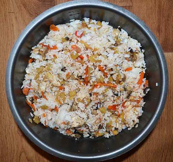 Рис с овощами в мультиварке