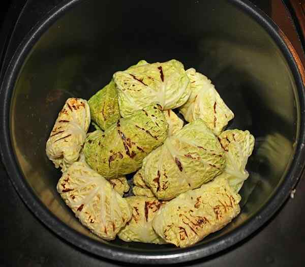 Голубцы из свежей капусты с рисом и фаршем