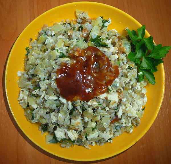 Гречка с курицей в мультиварке