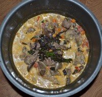 Печень тушеная в мультиварке