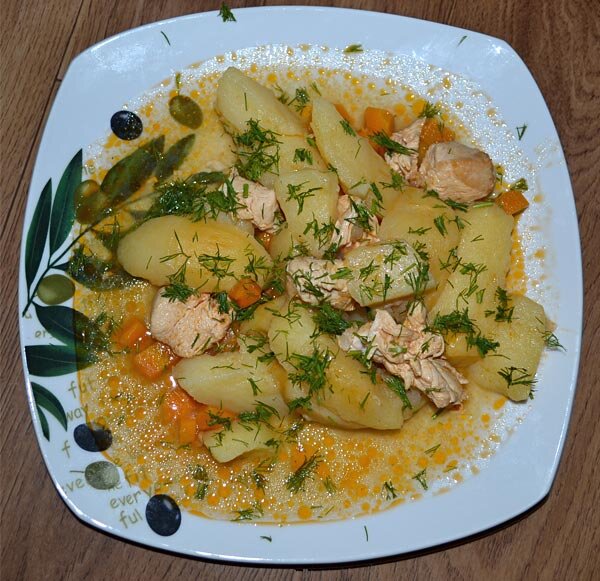 Жаркое из курицы в мультиварке
