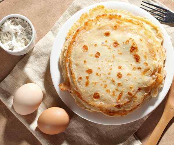 Складываем блинчики горкой