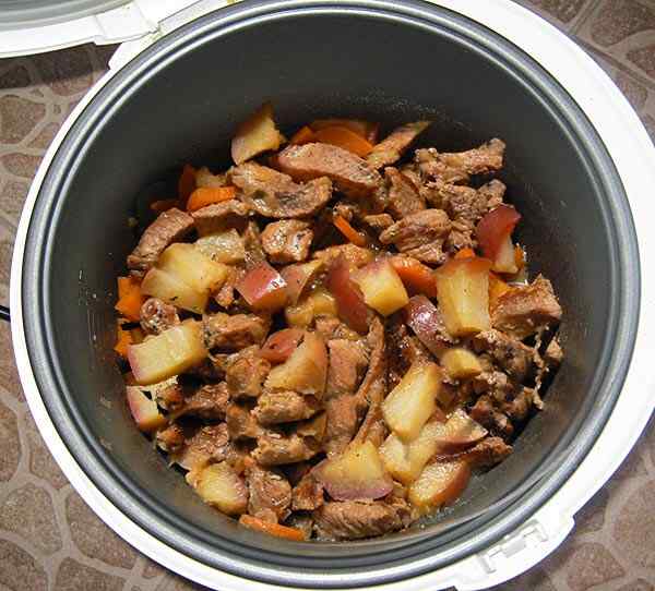 Готовим мясо до конца программы Тушение
