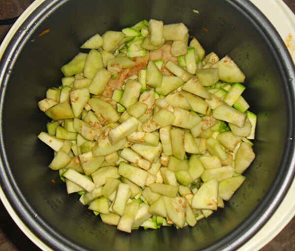 Овощи с мясом