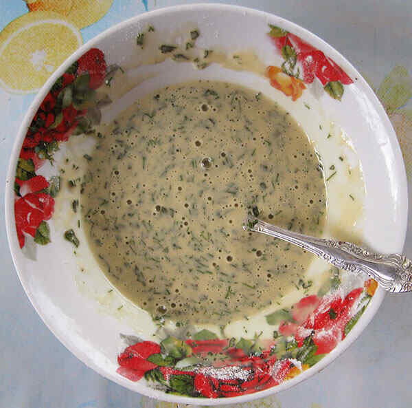 Мятный кляр для рыбы