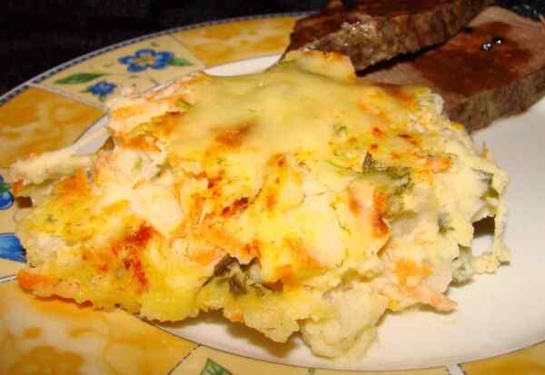 Картофельная запеканка с сыром в духовке