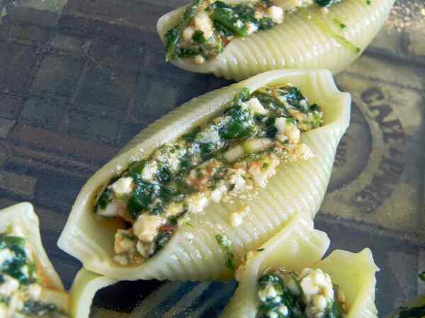 Фаршированные ракушки макароны в духовке