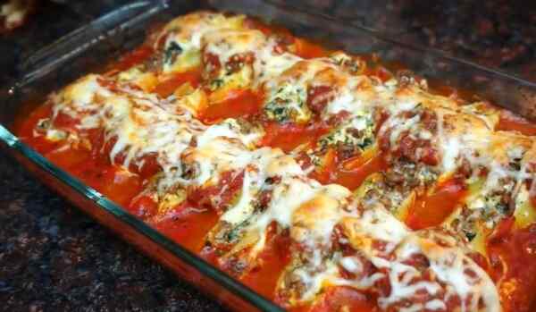 Фаршированные ракушки макароны с сыром