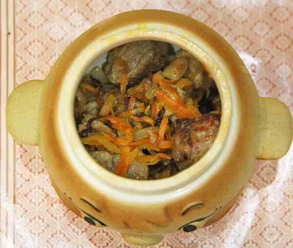 Плов горшочках в духовке пошаговый рецепт