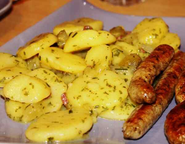 Салат картофельный с солеными огурцами технологическая карта