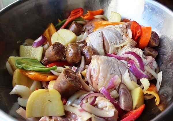 Картошка с курицей в духовке вкусный рецепт