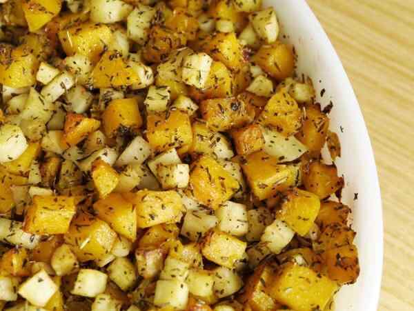 Картошка с тыквой в духовке