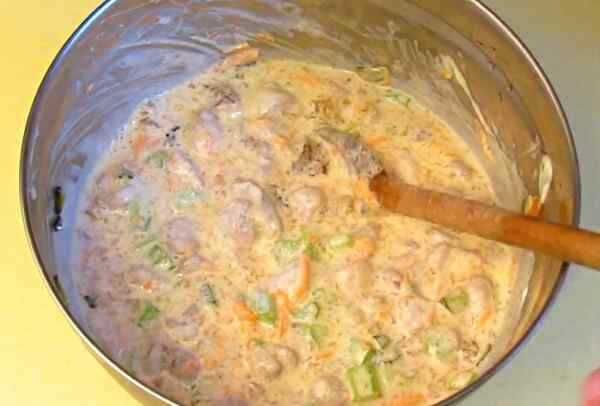 Салат с корейской морковью и курицей