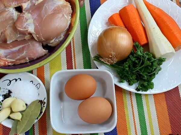 Овощи для куриного холодного
