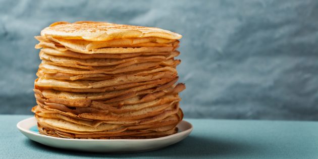 Рецепт вкусных постных блинов Рецепт вкусных постных блинов
